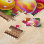 かわいい春/イースターバニーと卵 ジグソーパズル (側面)