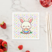 かわいい春/イースターバニーと卵 スタンダードカクテルナプキン (インサイチュ)