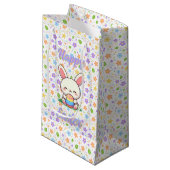 かわいい春/イースターバニーと卵 スモールペーパーバッグ (正面アングル)