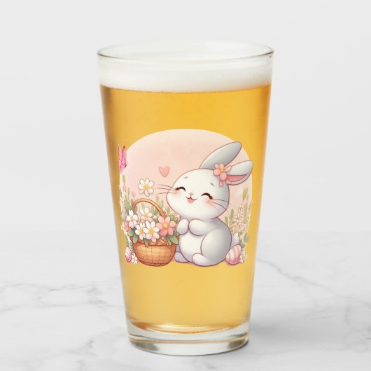 かわいい春/イースターバニーと卵 タンブラーグラス (ドリンク正面)