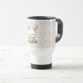 かわいい春/イースターバニーと卵 トラベルマグ (正面右)