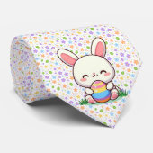 かわいい春/イースターバニーと卵 ネクタイ (ロール)