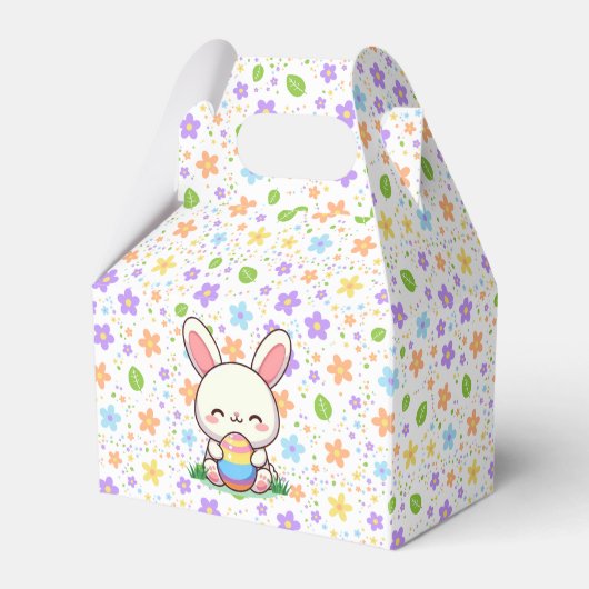 かわいい春/イースターバニーと卵 フェイバーボックス (正面サイド)