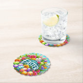 かわいい春/イースターバニーと卵 ペーパーコースター (インサイチュ)