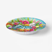 かわいい春/イースターバニーと卵 ペーパーボウル (傾斜あり)