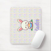 かわいい春/イースターバニーと卵 マウスパッド (マウス)