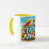かわいい春/イースターバニーと卵 マグカップ (正面左)