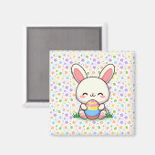 かわいい春/イースターバニーと卵 マグネット (正面/裏面)