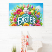 かわいい春/イースターバニーと卵 横断幕 (インサイチュ)