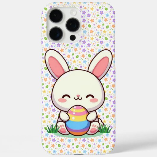 かわいい春/イースターバニーと卵 Case-Mate iPhoneケース (裏面)