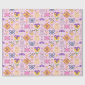 かわいい春 ラッピングペーパー (フラット)