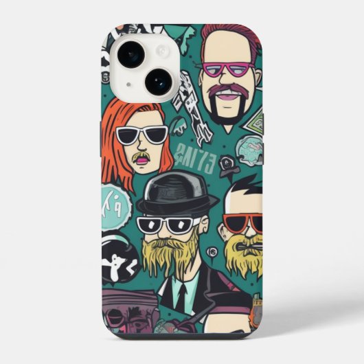 かわいい暗号資産パンクス iPhoneケース (裏面)