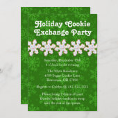 かわいい曇らされた砂糖クッキー交換休日の招待 招待状 (正面/裏面)