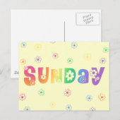 かわいい曜日 ポストカード (正面/裏面)