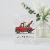 かわいい曳航トラックレッカー 招待状 (スタンド正面)