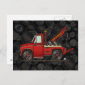 かわいい曳航車の難破船 ポストカード (正面/裏面)