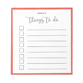 かわいい書き物のリスト ノートパッド