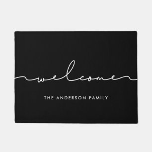 かわいい書モダン道へようこそ ドアマット