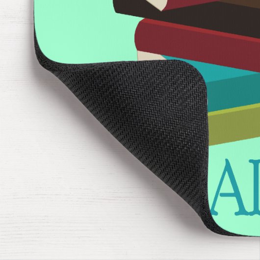 かわいい書架の司書のギフト マウスパッド (コーナー)