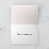 かわいい書道が私の花の女の子に 招待状 (内部)