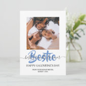 かわいい書道ハッピーガレンティンズデイベスティー写真 シーズンカード (スタンド正面)