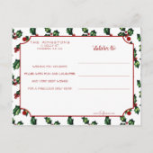 かわいい書道フォントハッピーホリデーズツーフォト ポストカード (裏面)