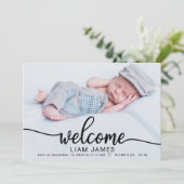 かわいい書道写真誕生のカード シーズンカード (スタンド正面)