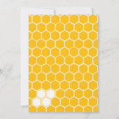 かわいい最初の誕生日のフローラ 招待状 (裏面)