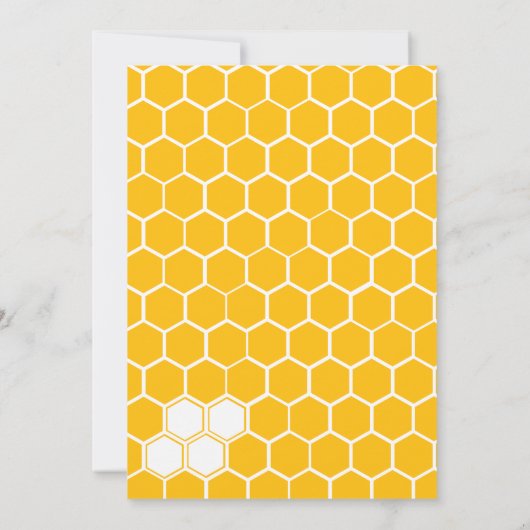 かわいい最初の誕生日のフローラ 招待状 (裏面)