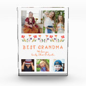 かわいい最高のおばあちゃん花フローラファミリー フォトブロック (正面)