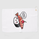 かわいい最高のの寿司 ゴルフタオル (横)