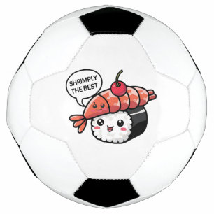 かわいい最高のの寿司 サッカーボール