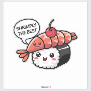 かわいい最高のの寿司 シール