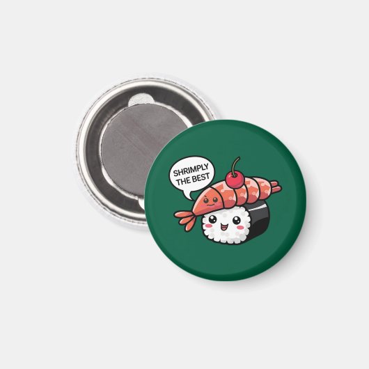 かわいい最高のの寿司 マグネット (正面/裏面)