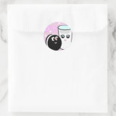 かわいい最高のは永遠にミルクとクッキーBFF ラウンドシール (バッグ)