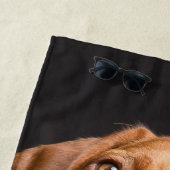 かわいい最高のパパバイパードッグフォト ビーチタオル (インサイチュ)