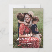 かわいい最高のママはいつだって素敵 マザーズデイ フォト シーズンカード (正面)