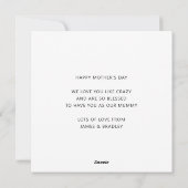 かわいい最高のママはいつだって素敵 マザーズデイ フォト シーズンカード (裏面)