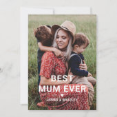 かわいい最高のママ♥マザーズデイフォト シーズンカード (正面)