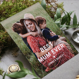 かわいい最高のママ♥母の日写真 カード