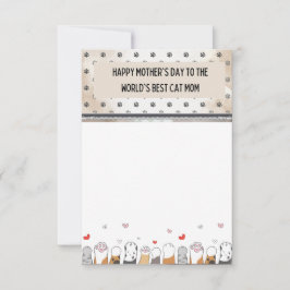 かわいい最高のワールドマママママデイカード