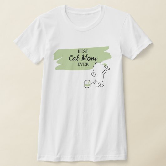 かわいい最高の猫のママ Tシャツ レディース トップス (レイダウン)