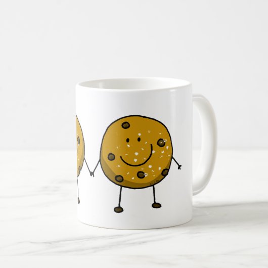 かわいい最高のCookie友達 コーヒーマグカップ (正面右)