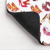 かわいい最高は靴のファッションパターンマウスパッドを直します マウスパッド (コーナー)