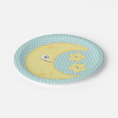 かわいい月および星の紙皿 ペーパープレート (アングル)