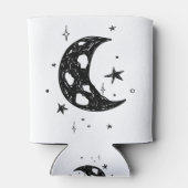 かわいい月と星のスケッチ 缶クーラー (裏面)