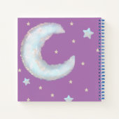 かわいい月と星のスパイラルノートブック ノートブック (裏面)