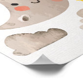 かわいい月と星の子供部屋インテリア　ベビー寝室ポスター ポスター (角)