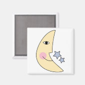 かわいい月と星 マグネット (正面/裏面)