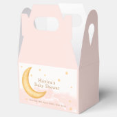 かわいい月の星輝く女の子の赤ちゃんシャワー フェイバーボックス (オープン)